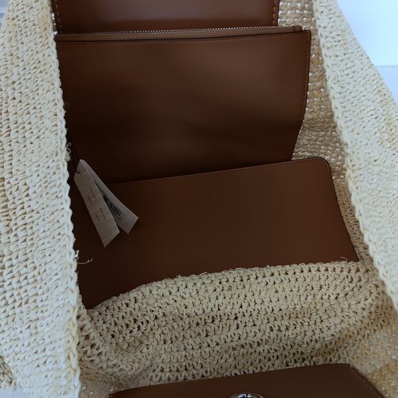 Proenza Schouler White Label Morris Large Raffia Tote - Picture 10 of 16